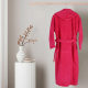 ХАЛАТ ЗА БАНЯ ПЮЪР S - РОЗОВ