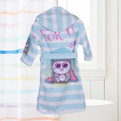 ДЕТСКИ ХАЛАТ ЗА БАНЯ DF ПЕЧАТ S - FOR U, размер S, 4060200200 ДЕТСКИ ХАЛАТ ЗА БАНЯ DF ПЕЧАТ S - FOR U, размер S, 4060200200