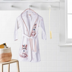 ДЕТСКИ ХАЛАТ ЗА БАНЯ DF ПЕЧАТ L - МАЦА 4060200212