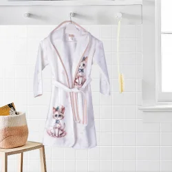 ДЕТСКИ ХАЛАТ ЗА БАНЯ DF ПЕЧАТ L - МАЦА 4060200212