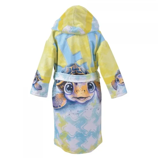 ДЕТСКИ ХАЛАТ ЗА БАНЯ DF ПЕЧАТ M - КОСТЕНУРКА, размер М 4060200216