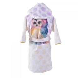 ДЕТСКИ ХАЛАТ ЗА БАНЯ DF ПЕЧАТ S - БУХАЛ, размер S, 4060200219