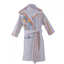 ДЕТСКИ ХАЛАТ ЗА БАНЯ DF ПЕЧАТ S - ЖИРАФЧЕ 4060200220