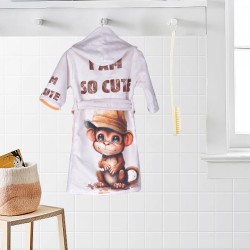 ДЕТСКИ ХАЛАТ ЗА БАНЯ DF ПЕЧАТ S - МАЙМУНКА, РАЗМЕР S, 4060200222 ДЕТСКИ ХАЛАТ ЗА БАНЯ DF ПЕЧАТ S - МАЙМУНКА, РАЗМЕР S, 4060200222