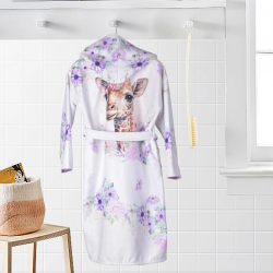 ДЕТСКИ ХАЛАТ ЗА БАНЯ DF ПЕЧАТ XL - ЖИРАФ, размер XL, 4060200223