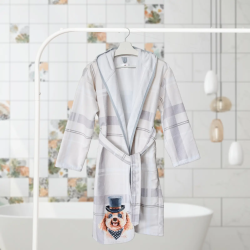 ДЕТСКИ ХАЛАТ ЗА БАНЯ DF ПЕЧАТ XL - КУЧЕ 4060200242