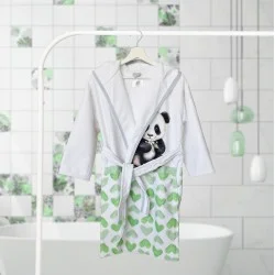 ДЕТСКИ ХАЛАТ ЗА БАНЯ DF ПЕЧАТ L - ПАНДА 4060200250