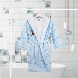 ДЕТСКИ ХАЛАТ ЗА БАНЯ DF ПЕЧАТ L - СЪРФ 4060200251