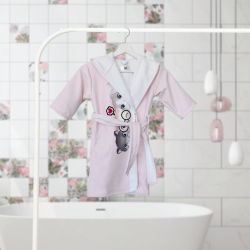 ДЕТСКИ ХАЛАТ ЗА БАНЯ DF ПЕЧАТ S - КОТЕТА 4060200253