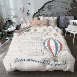 Единичен комплект Ранфорс - Околосветско пътешествие Единичен комплект Ранфорс - Околосветско пътешествие