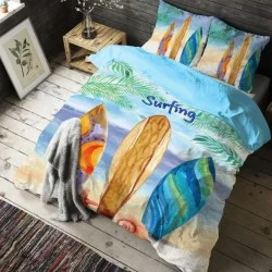 Единичен комплект Ранфорс - Сърф