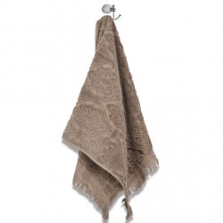 Хавлиена кърпа с ресни 70/140 - Бежова