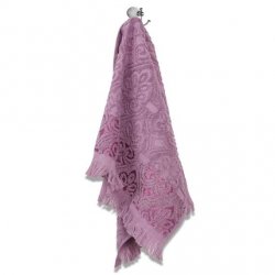 Хавлиена кърпа с ресни 70/140 - Лилав