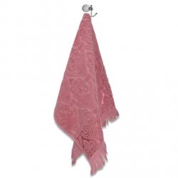 Хавлиена кърпа с ресни 70/140 - Розов