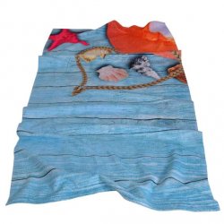 Плажна хавлиена кърпа DF печат - Кей