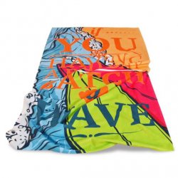 Плажна хавлиена кърпа DF печат - На гребена на вълната