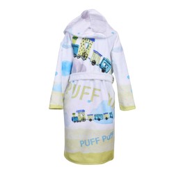 Детски халат за баня DF печат L –  ПУФ-ПАФ