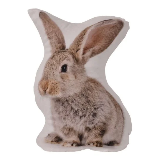 Декоративна възглавница Флийс 3D принт 25/40 - CSH 336 Заек