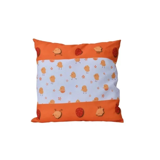 Декоративна възглавница Минимат Тринити печат 45/45 - Пилета