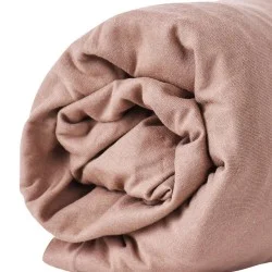 Долен чаршаф ранфорс с трико 90/200 - Кафяв