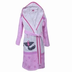 Детски халат за баня DF печат L - Кит бебе