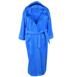 Халат за баня Пюър S - Светло син