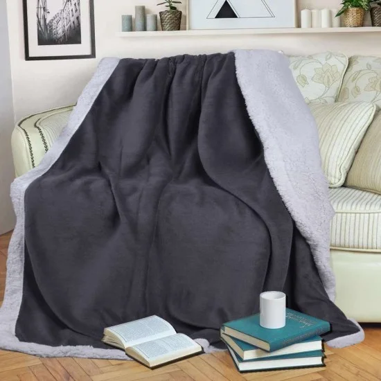 Одеяло Полиестер DoubleFace 140/200 - Сив