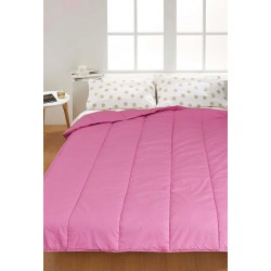 Олекотена завивка ранфорс ед. вата 200/210 - Розов