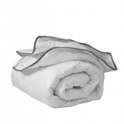 Олекотена завивка микрофибър дв. вата с карбонова нишка 150/210 - бял