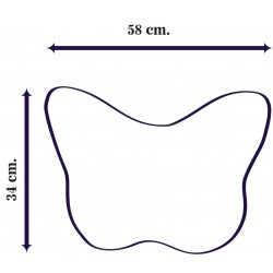 Килим за баня DF печат 3D - Лилави Крила