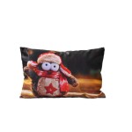 Декоративна възглавница FLEECE печат 30/50 - Бухалче