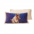 Декоративна възглавница FLEECE печат 30/50 - Елен в Коледна Нощ