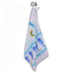 Хавлиена кърпа DF печат 70/140 - Морски Кончета Хавлиена кърпа DF печат 70/140 - Морски Кончета