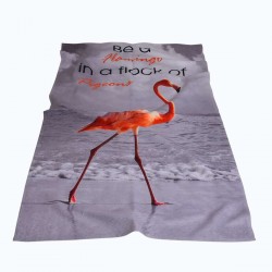 Хавлиена кърпа DF печат 70/140 - Фламинго
