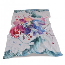 Хавлиена кърпа DF печат 100/170 - Арт Риба