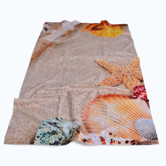 Хавлиена кърпа DF печат 100/170 - Пясъчни Миди