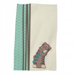 Хавлиена кърпа DF печат 30/50 - Коте с Риба Хавлиена кърпа DF печат 30/50 - Коте с Риба