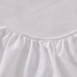 Водонепромокаем протектор за матрак с ластик 120/200/25 - Бял Водонепромокаем протектор за матрак с ластик 120/200/25 - Бял