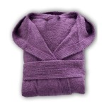 Халат за Баня МЕМИ качулка L - Лилаво