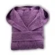 Халат за Баня МЕМИ качулка S - Лилаво