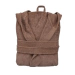 Халат за Баня МЕМИ качулка L - Бежов