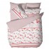 Спално бельо Ранфорс голям - Фламинго Бяло и Розово