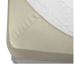 Долен чаршаф ранфорс с ластик 120/200/20 - Екрю Долен чаршаф ранфорс с ластик 120/200/20 - Екрю