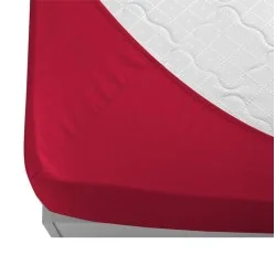 Долен чаршаф ранфорс с ластик 100/200/20 - Червен Долен чаршаф ранфорс с ластик 100/200/20 - Червен
