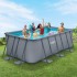 Сглобяем басейн FunSicle Oasis Pool (правоъгълен / 4.00 x 2.00 x 1.22 м) с метална рамка и филтрираща система Polygroup, P4130748E0EU