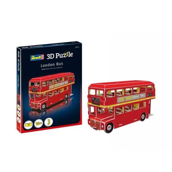 Мини пъзел 3D - Лондонски автобус