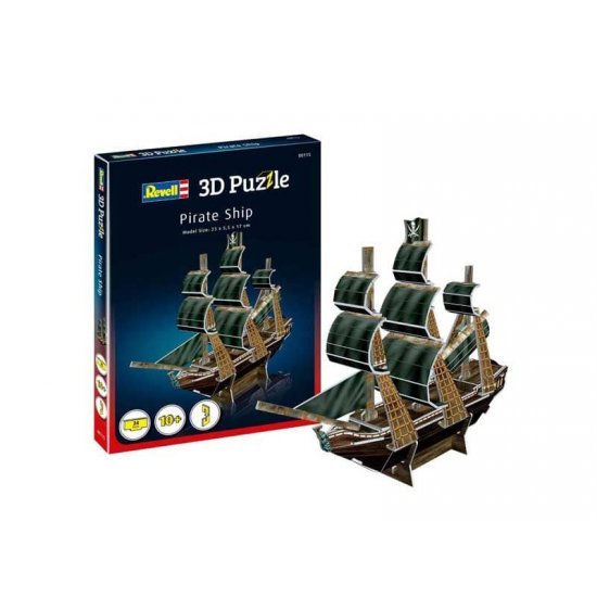 Мини пъзел 3D - Пиратски кораб