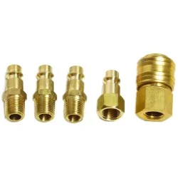 Накрайници пневм. бърза връзка 1/4" 5бр к-т QC01 RD