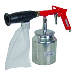 Пистолет пясъкоструен Ø2.5mm 500ml с комплект аксесоари RD-SBG01