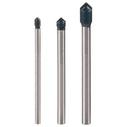 Свредла за стъкло 3бр.  Ø5, 6 и 8mm к-т